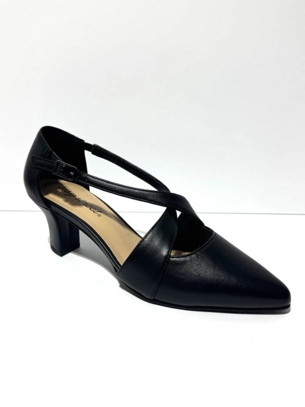 Easy Street Womens Elegance Heels Black Size 7W